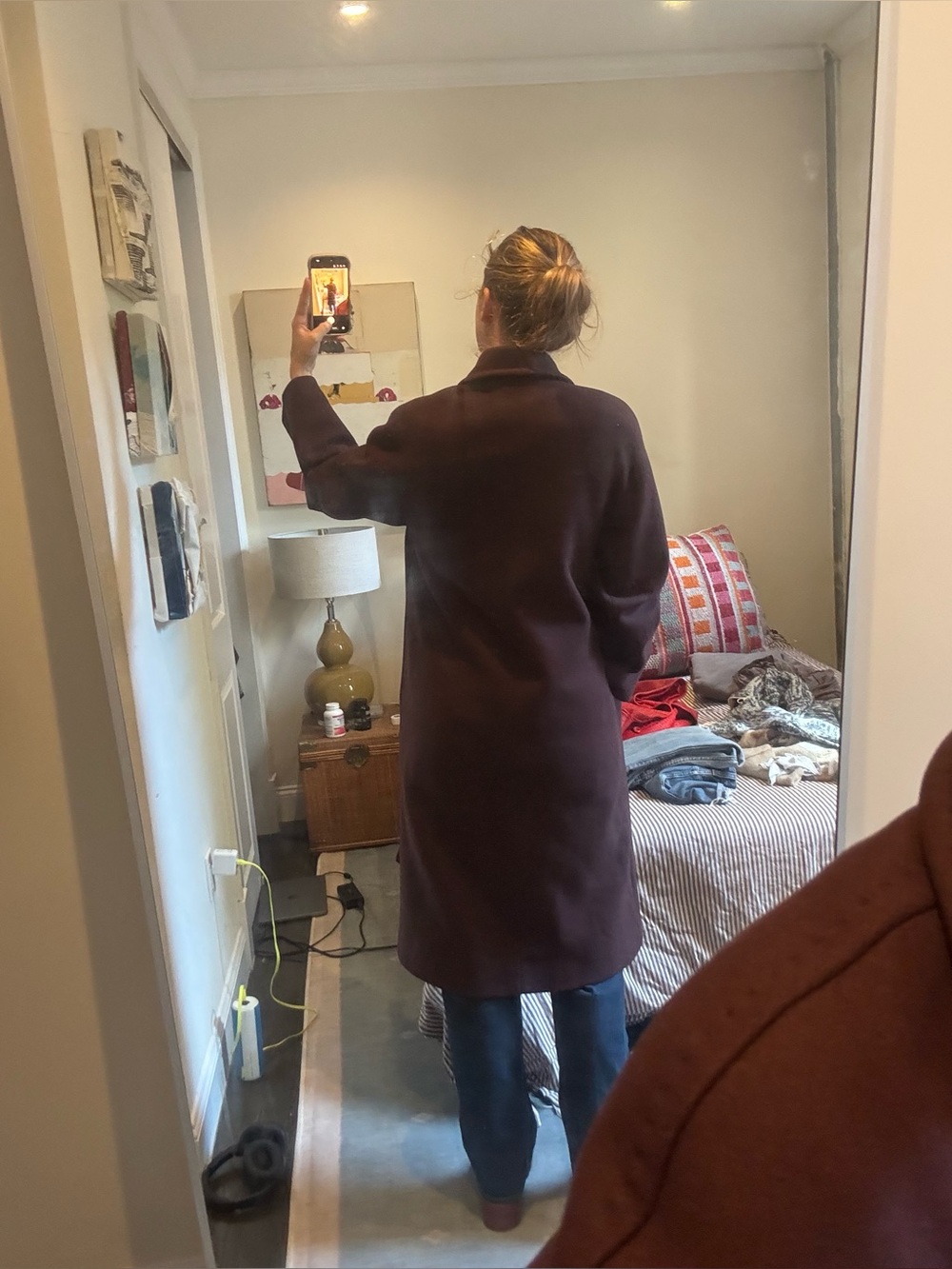 Aritzia 100% wool/cashmere sloane slouch coat - Picture 3 of 7